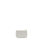 Goyard Sénat Nano Key Pouch Goyardine Canvas/Chevroches Calfskin White SHW