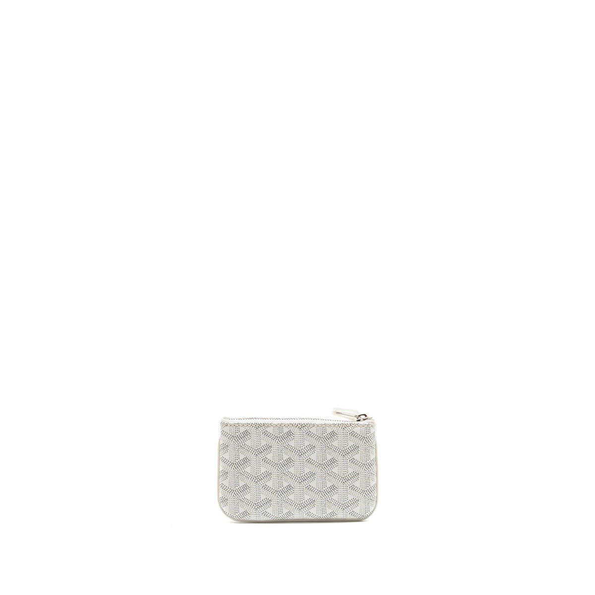 Goyard Sénat Nano Key Pouch Goyardine Canvas/Chevroches Calfskin White SHW