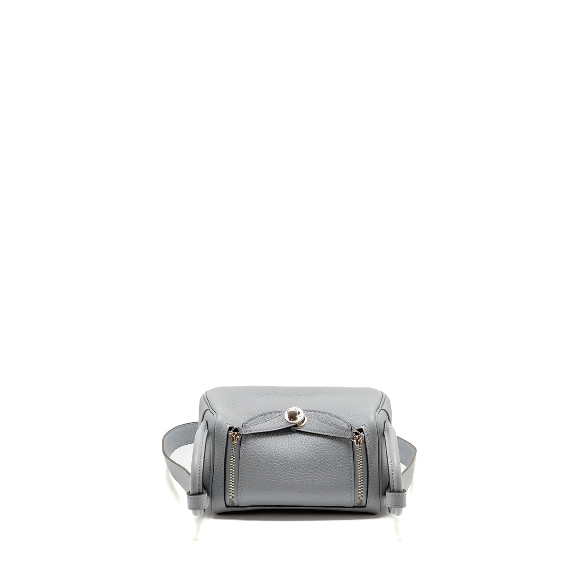 Hermes mini lindy II clemence gris Pantin SHW