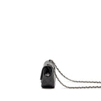 CHANEL CLASSIC MINI SQUARE FLAP BAG LAMBSKIN BLACK SHW