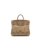 HERMES BIRKIN 25 CARGO TOILE GOELAND/SWIFT BEIGE MARFA/POUSSIERE SHW