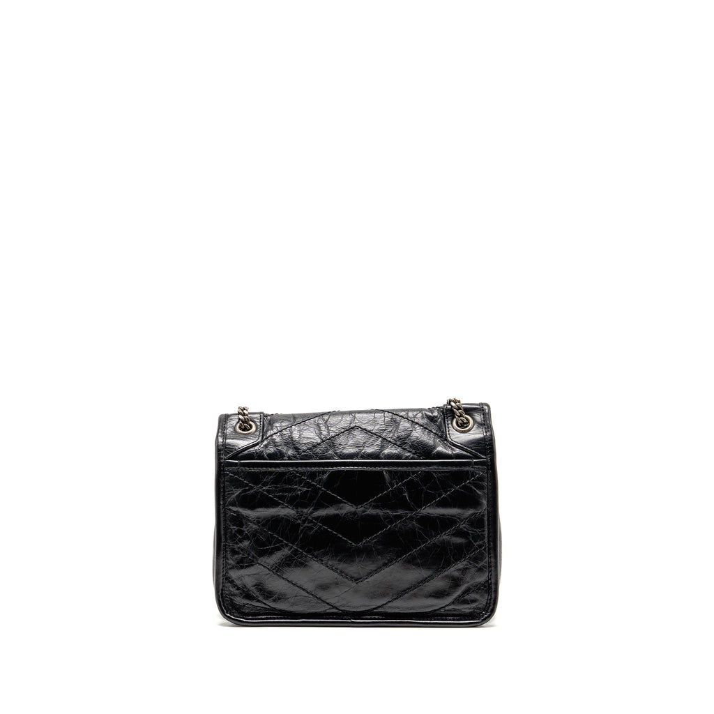 Saint Laurent/YSL Niki Baby Aged Calfskin Black SHW