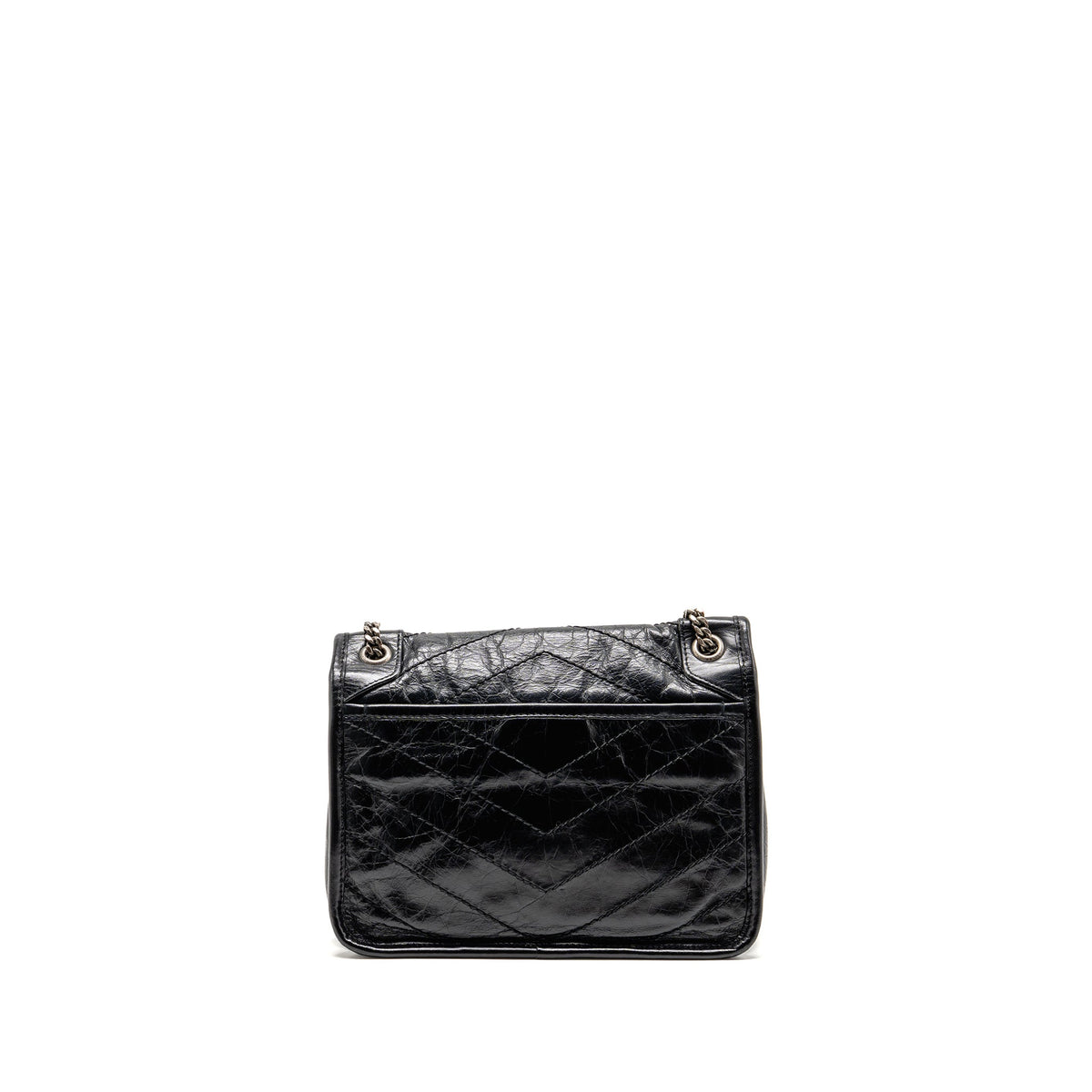 Saint Laurent/YSL Niki Baby Aged Calfskin Black SHW