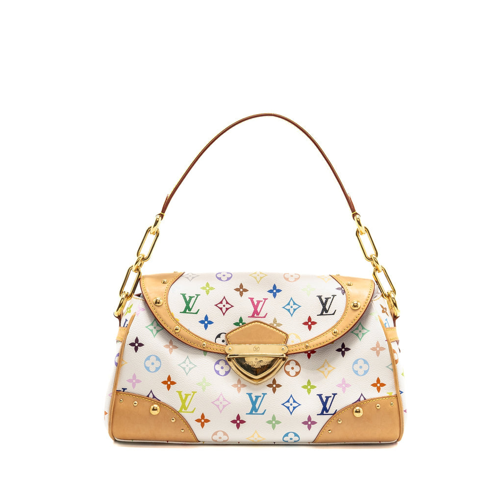 Louis Vuitton Beverly MM Takashi Murakami Limited Edition Monogram Canvas White/Multicolour GHW