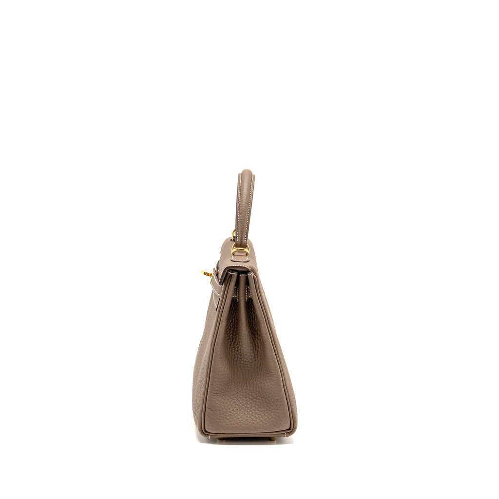 Hermes Kelly 25 Togo Etoupe GHW