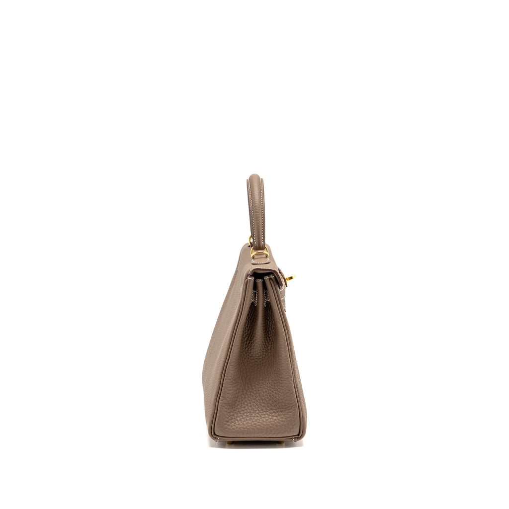 Hermes Kelly 25 Togo Etoupe GHW