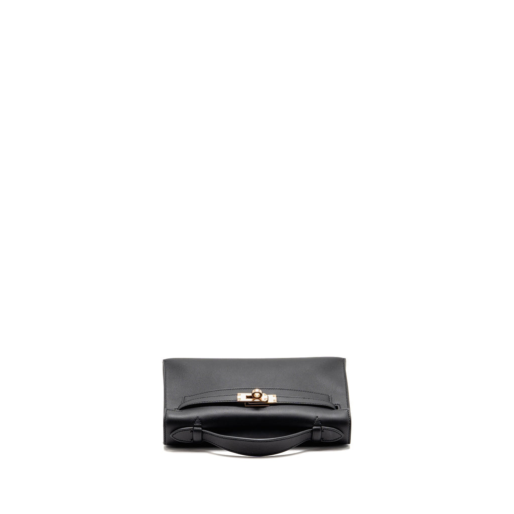 HERMES KELLY POCHETTE SWIFT BLACK RGHW