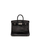 Hermes Birkin 25 Crocodile Niloticus Black SHW