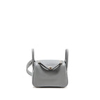 Hermes mini lindy II clemence gris Pantin SHW