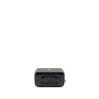 CHANEL LONG VANITY WITH COCO CHARM CHAIN LAMBSKIN BLACK GHW (MICROCHIP)
