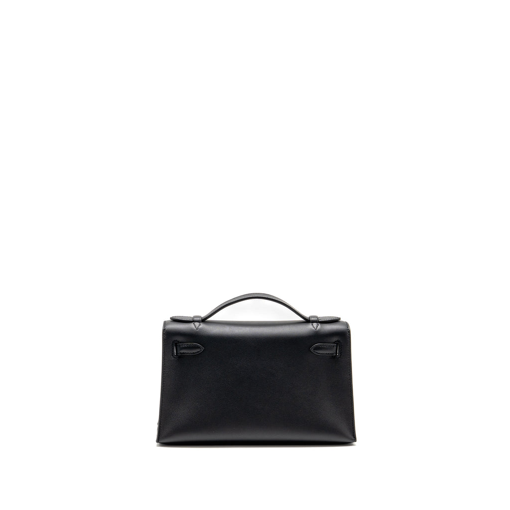 HERMES KELLY POCHETTE SWIFT BLACK RGHW
