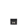 HERMES CONSTANCE WALLET ALLIGATOR MISSISSIPPIENSIS BLACK SHW