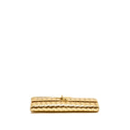 Bottega Veneta Andiamo Clutch Foggy Mirror Effect Intrecciato Leather Gold GHW