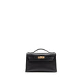 HERMES KELLY POCHETTE SWIFT BLACK RGHW