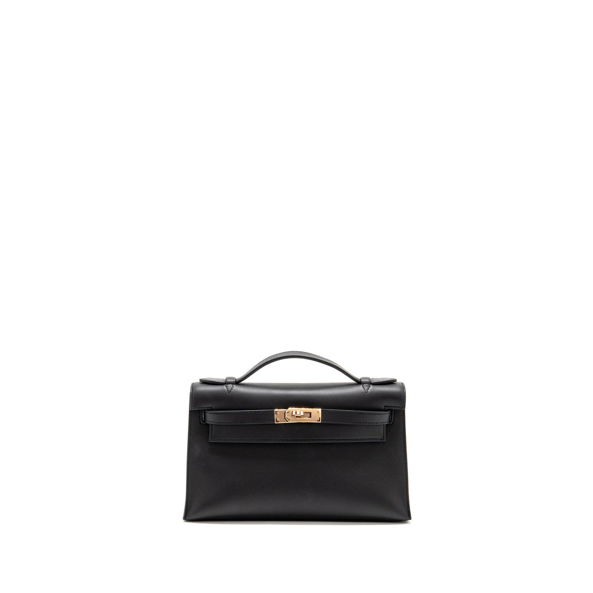 HERMES KELLY POCHETTE SWIFT BLACK RGHW