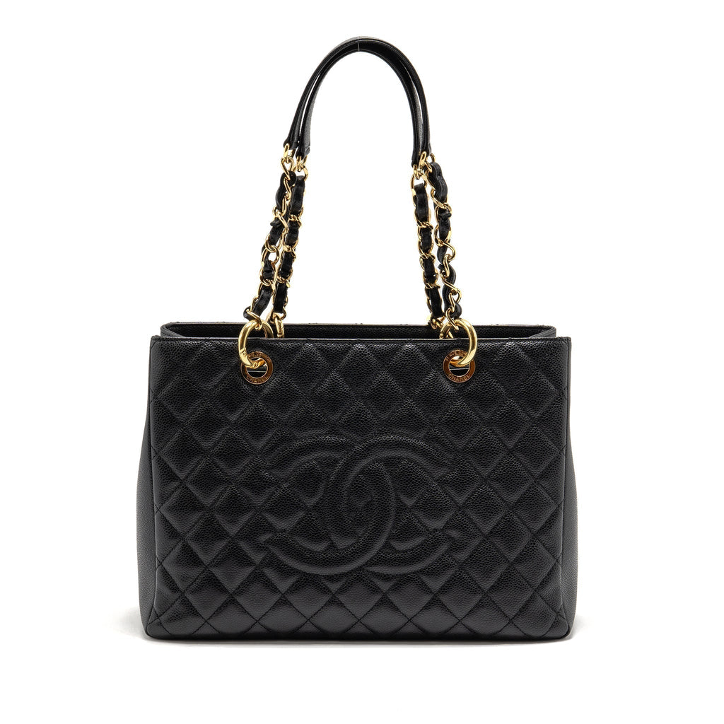 CHANEL GRAND SHOPPING TOTE / GST CAVIAR BLACK GHW