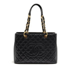 CHANEL GRAND SHOPPING TOTE / GST CAVIAR BLACK GHW
