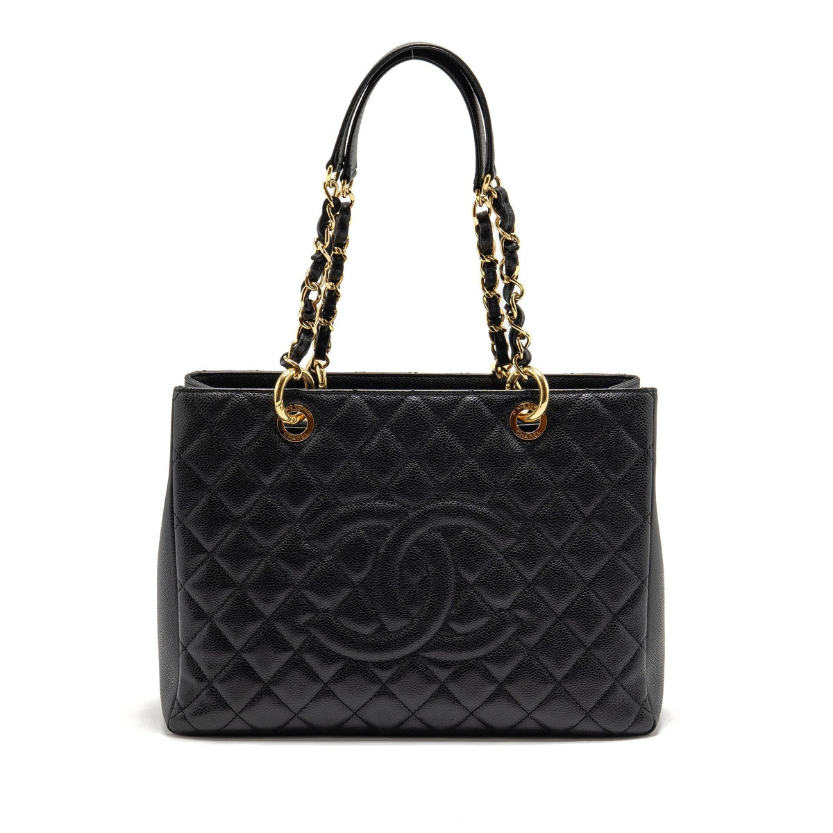 CHANEL GRAND SHOPPING TOTE / GST CAVIAR BLACK GHW