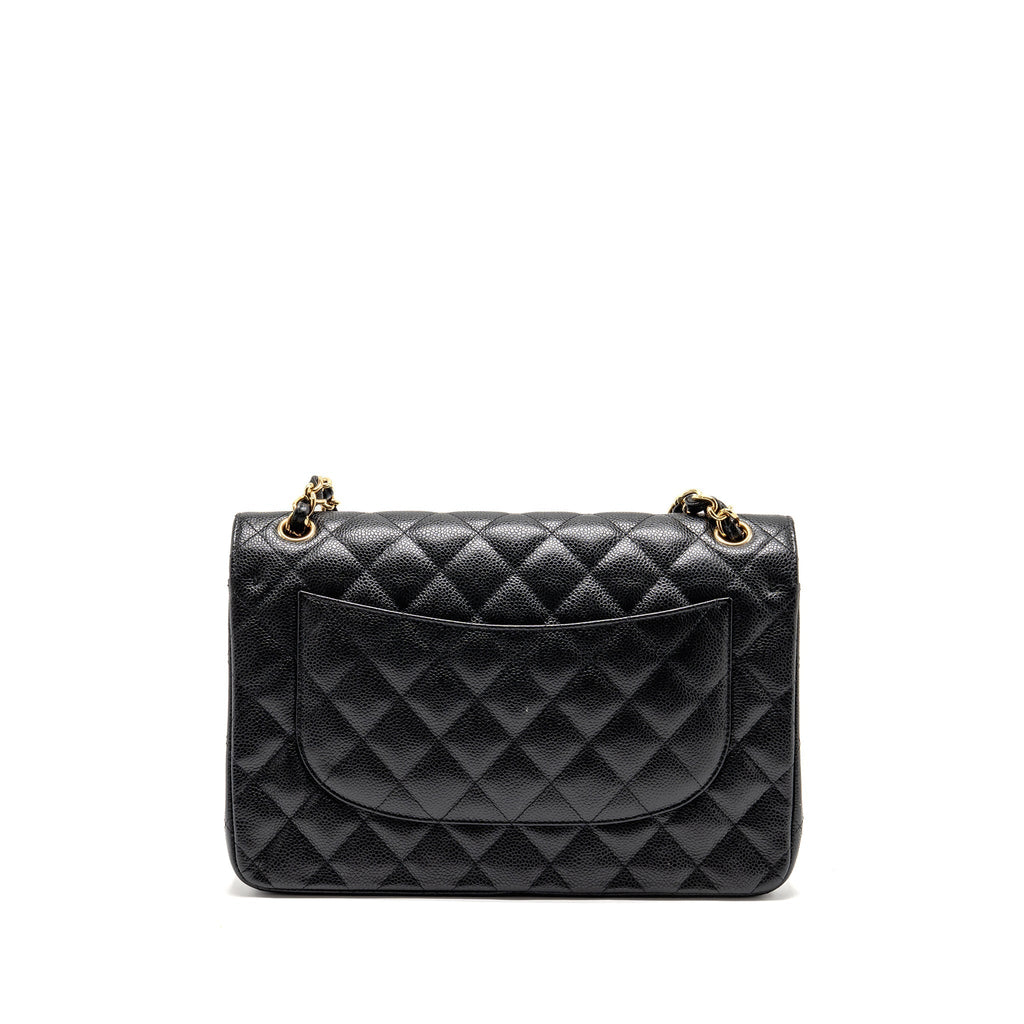 CHANEL JUMBO CLASSIC DOUBLE FLAP BAG CAVIAR BLACK GHW