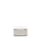 Hermes Mini Lindy clemence New White GHW