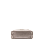 LOUIS VUITTON CAPUCINES BB LEATHER METALLIC SILVER SHW
