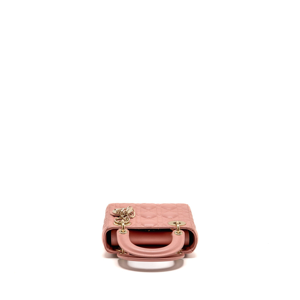 Dior Mini Lady Dior Bag Lambskin Pink LGHW