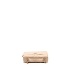 CHANEL 25K CC TOP HANDLE VANITY WITH CHAIN CAVIAR BEIGE LGHW (MICROCHIP)