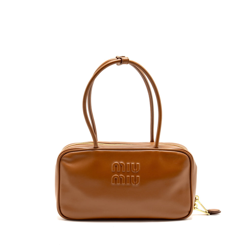Miu Miu Medium Beau Bag Calfskin Cognac GHW