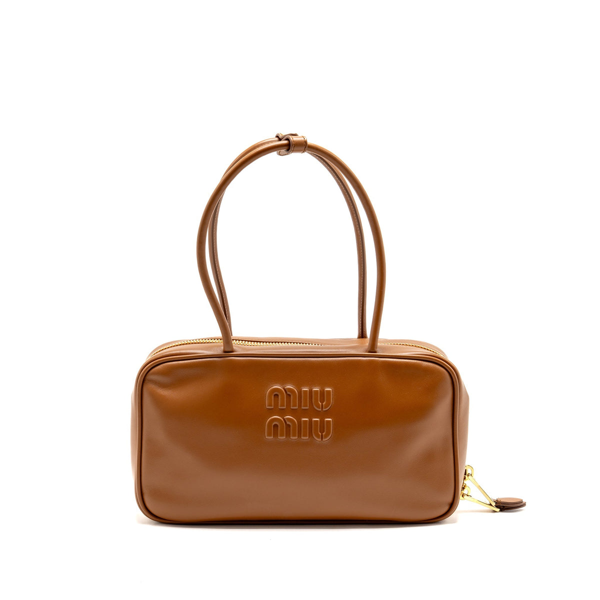 Miu Miu Medium Beau Bag Calfskin Cognac GHW