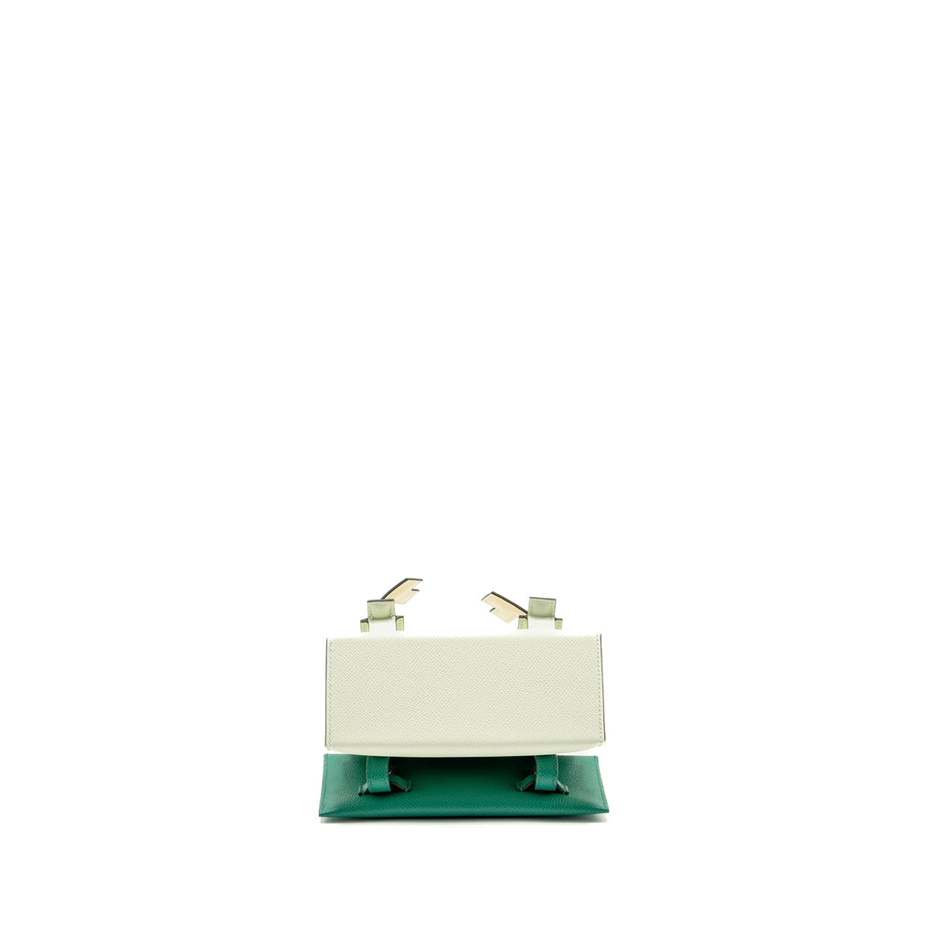 Hermes Kellydole / Kelly Dole picto epsom vert fizz/ nata/ rose Texas / vert jade SHW