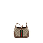 GUCCI JACKIE 1961 MINI SHOULDER BAG GG SUPREME CANVAS/CALFSKIN BROWN/MULTICOLOUR GHW