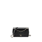 Chanel mademoiselle flap bag lambskin black SHW