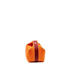 HERMES BRIDE-A-BRAC TRAVEL CASE, SMALL MODEL CANVAS ORANGE FEU SHW