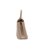 LOUIS VUITTON CAPUCINES MM TAURILLON LEATHER LIGHT GREY GHW