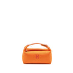 HERMES BRIDE-A-BRAC TRAVEL CASE, SMALL MODEL CANVAS ORANGE FEU SHW