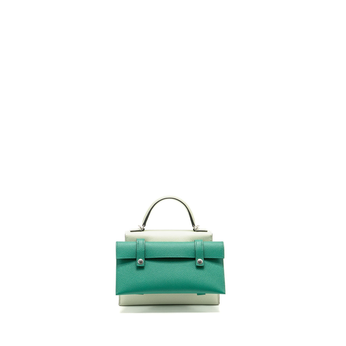 Hermes Kellydole / Kelly Dole picto epsom vert fizz/ nata/ rose Texas / vert jade SHW