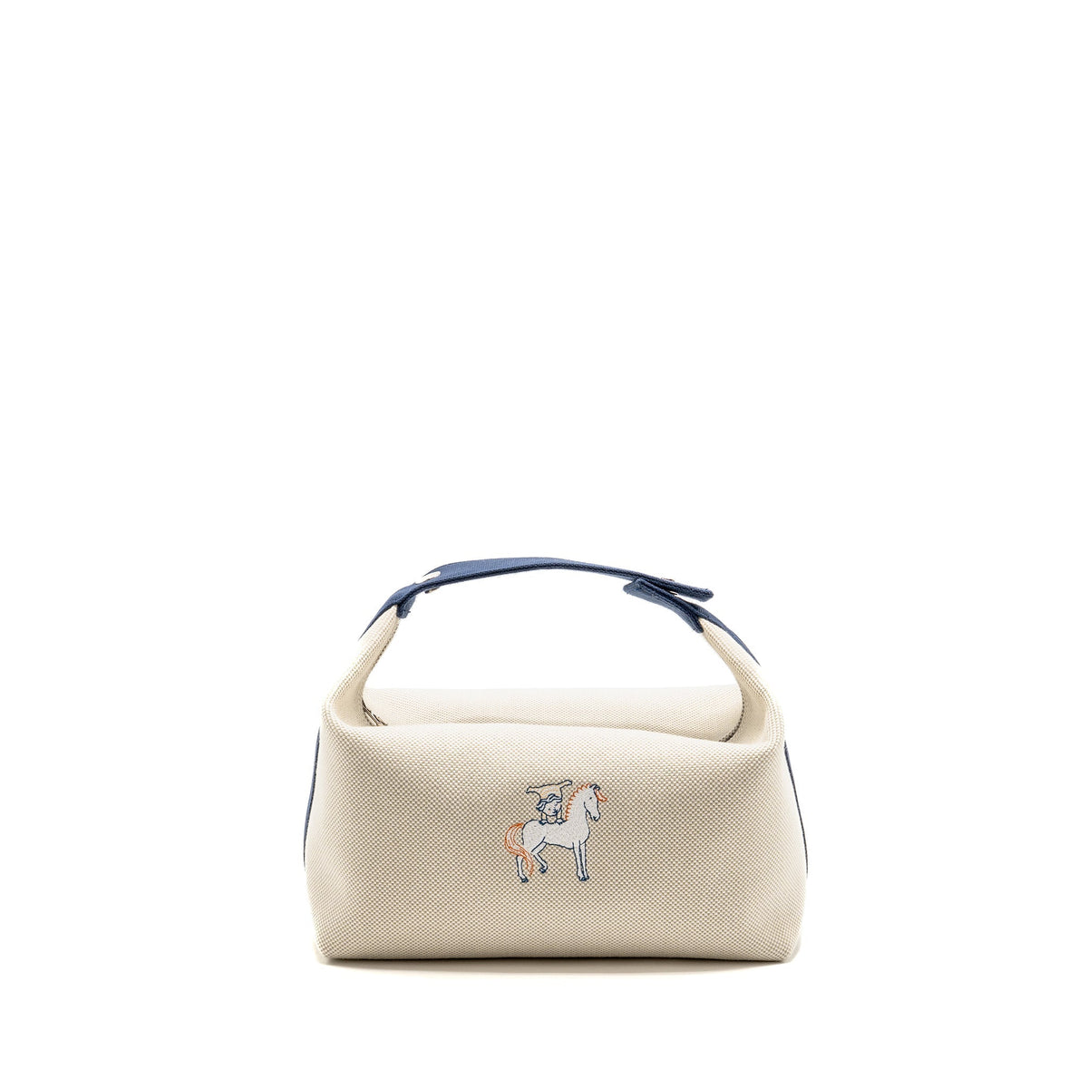 HERMES BRIDE-A-BRAC CABRIOLE CASE , LARGE MODEL GRIS PERLE