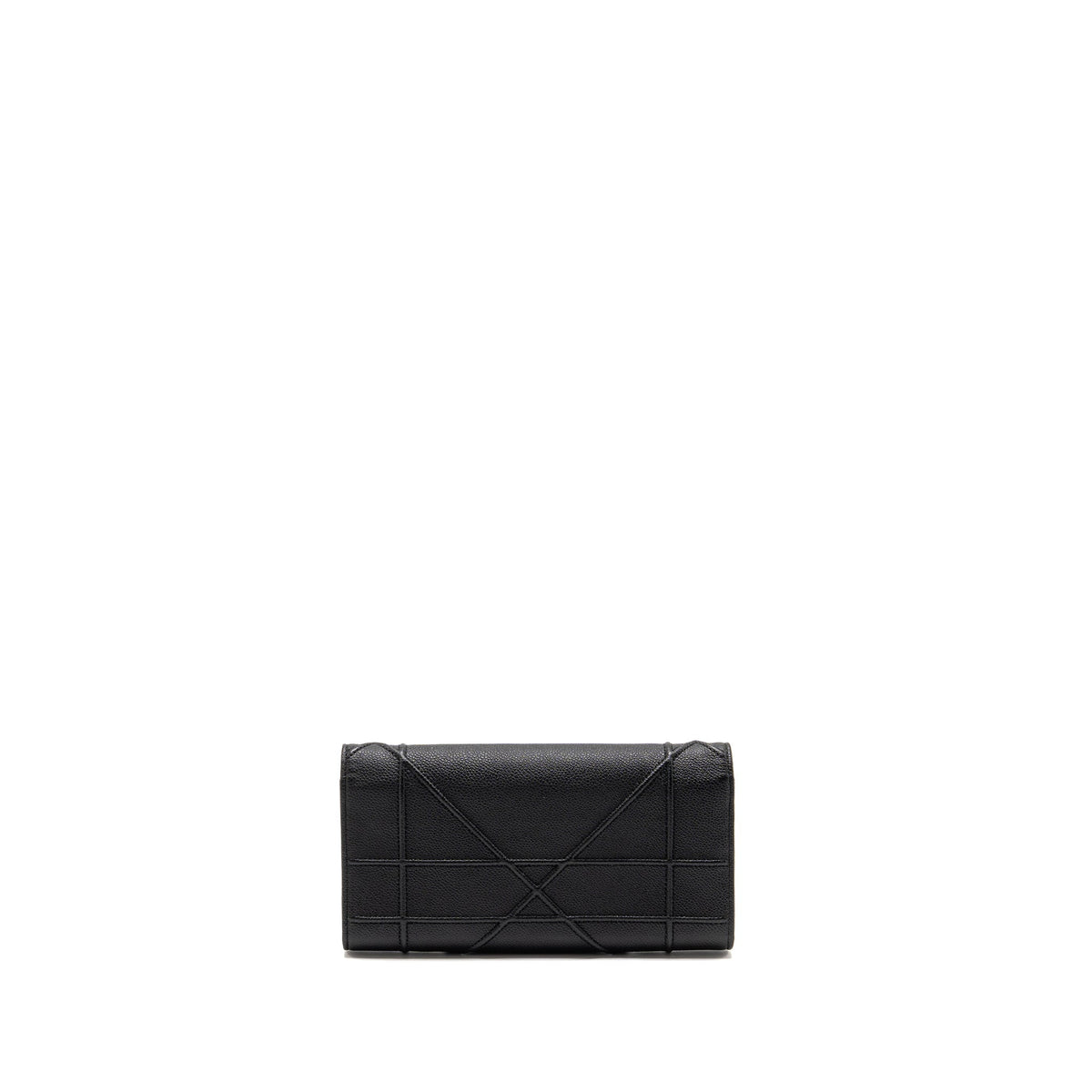 DIOR DIORAMA WALLET WITH CHAIN CALFSKIN BLACK GHW