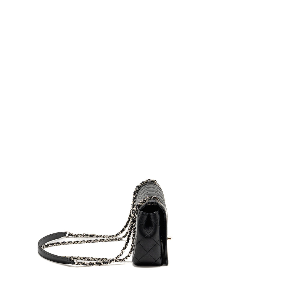 Chanel mademoiselle flap bag lambskin black SHW