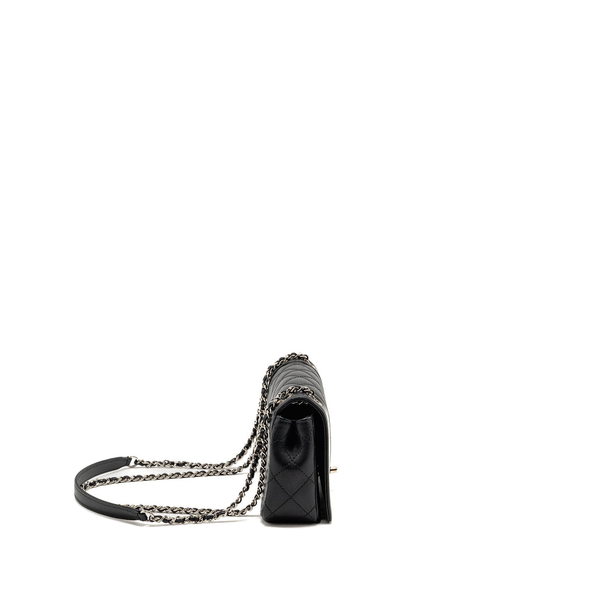 Chanel mademoiselle flap bag lambskin black SHW