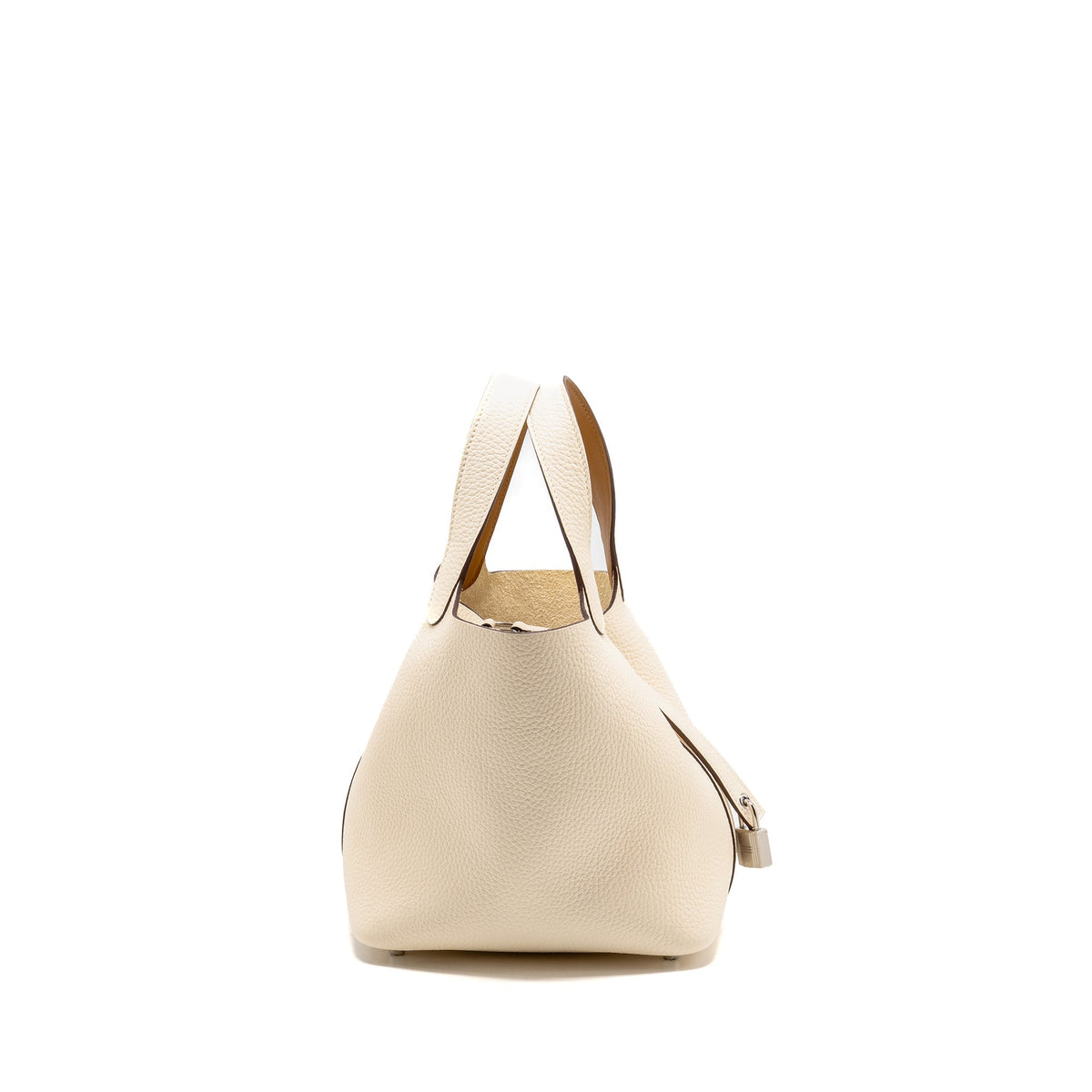 Hermes Picotin 18 Lock Bag Clemence/Swift Nata/Sesame SHW