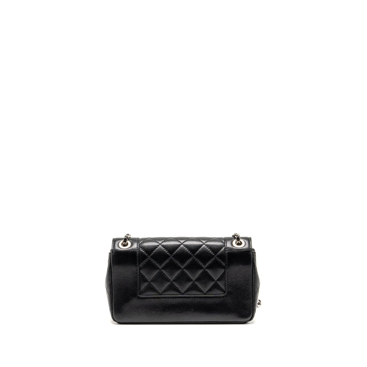 Chanel mademoiselle flap bag lambskin black SHW