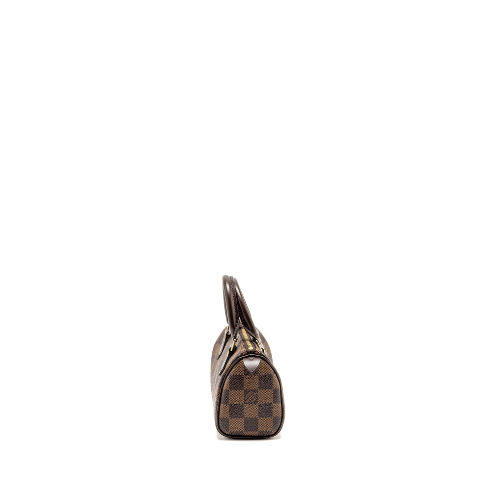 Louis Vuitton nano speedy Damier ebene GHW