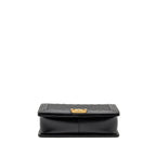 CHANEL NEW MEDIUM BOY BAG CAVIAR BLACK GHW (MICROCHIP)