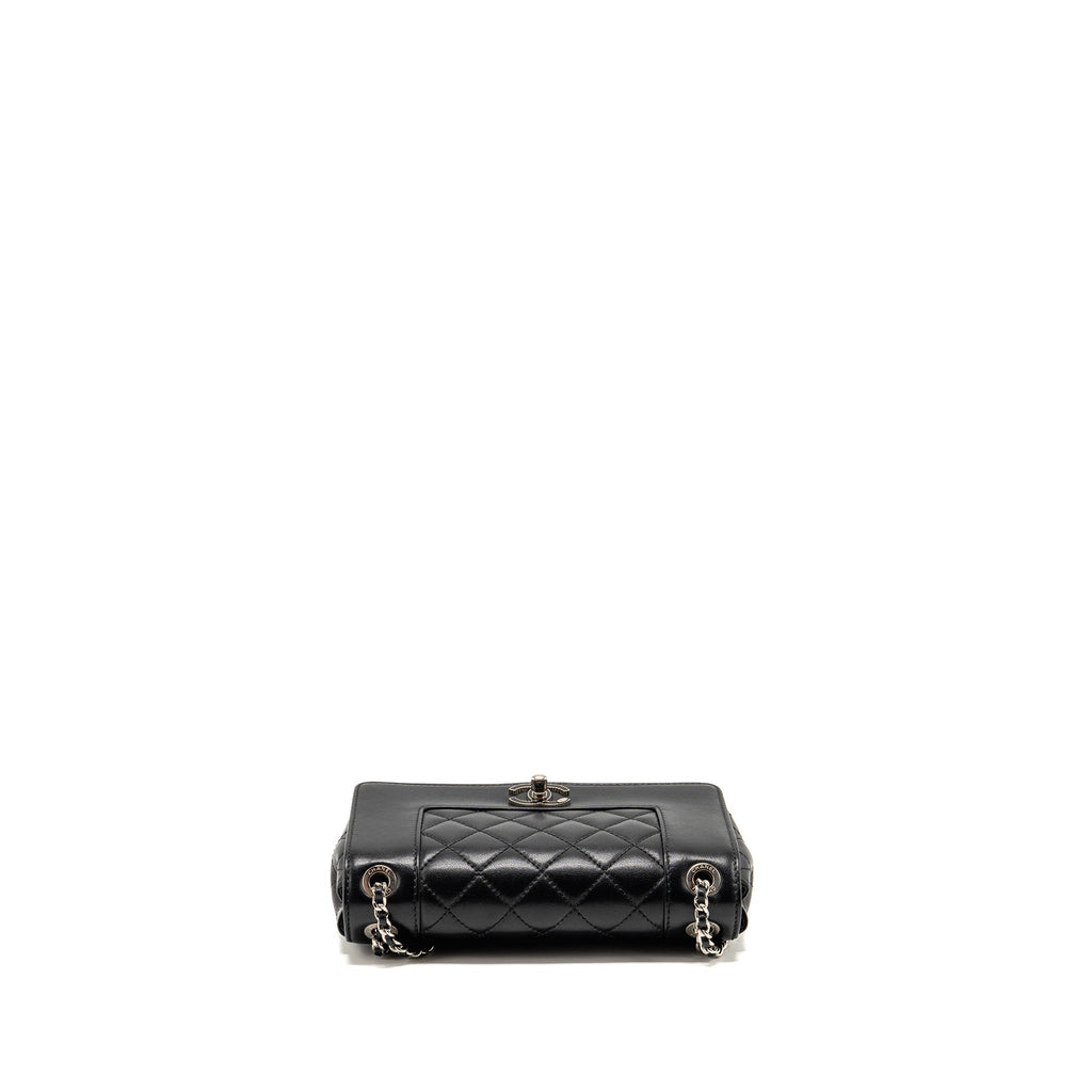 Chanel mademoiselle flap bag lambskin black SHW