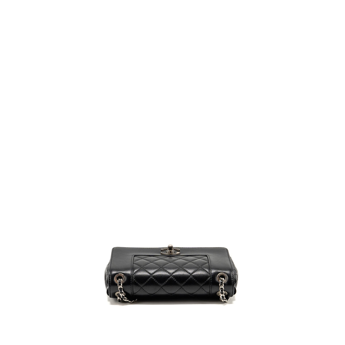 Chanel mademoiselle flap bag lambskin black SHW