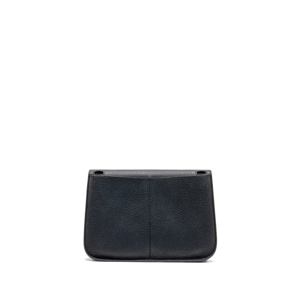 Hermes Halzan 25 Clemence Black GHW