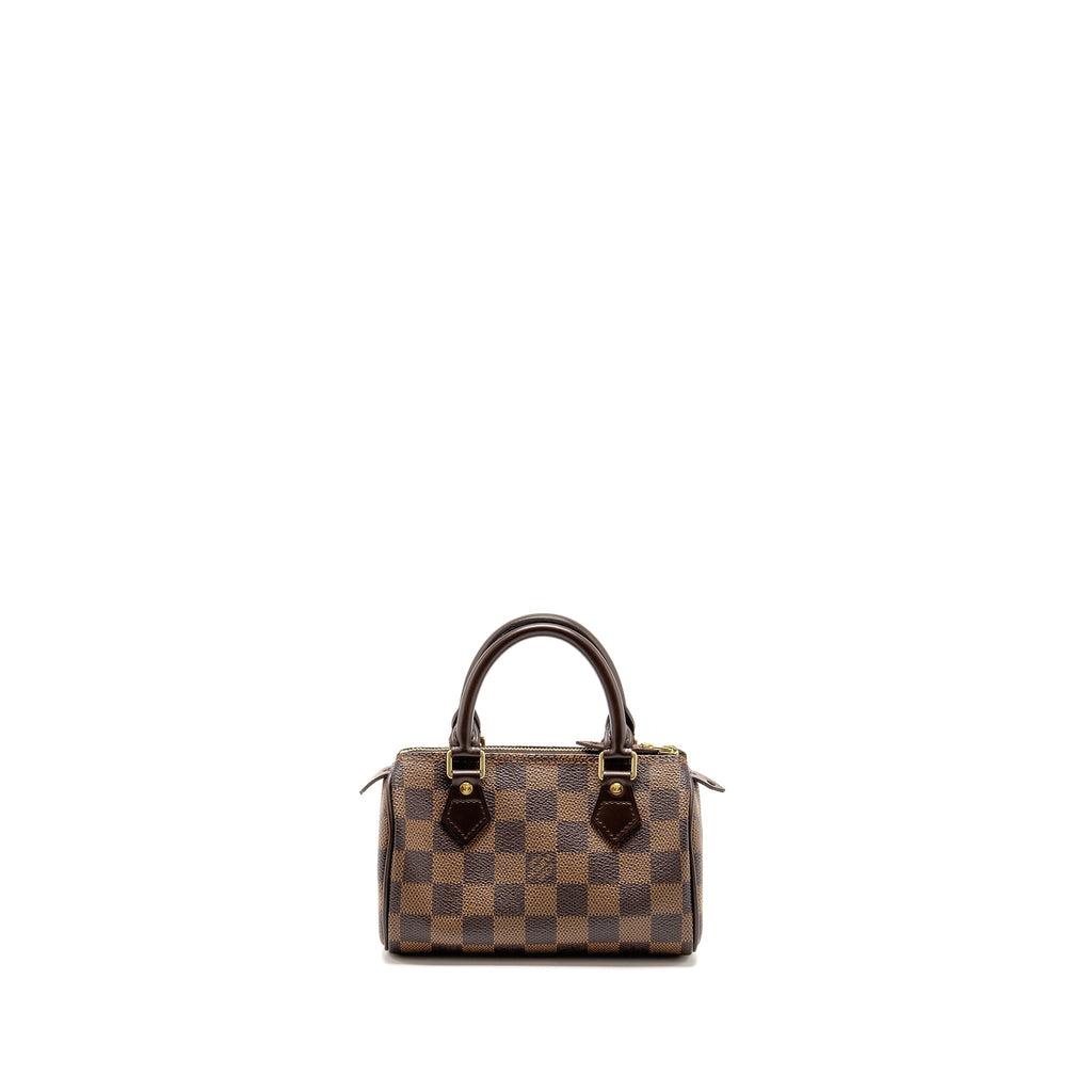 Louis Vuitton nano speedy Damier ebene GHW