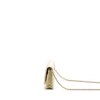 CHANEL WALLET ON CHAIN LAMBSKIN IRIDESCENT IVORY LGHW