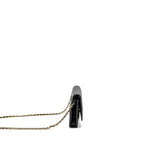 CHANEL CLASSIC WALLET ON CHAIN CAVIAR BLACK GHW (MICROCHIP)